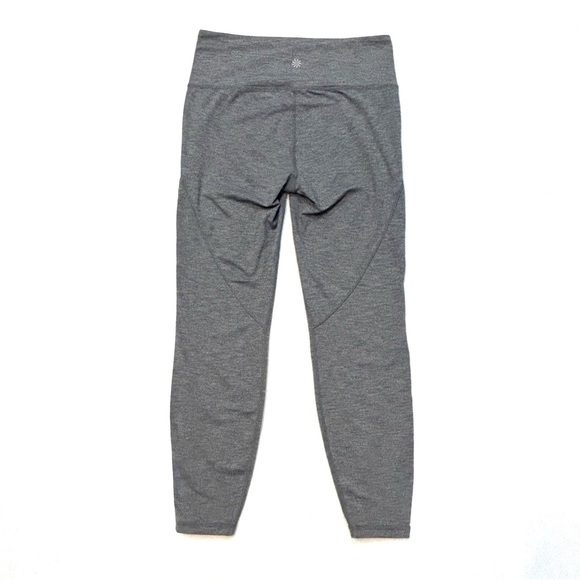 Athleta  Chaturanga High Rise Leggings Gray Stripe - Picture 2 of 11